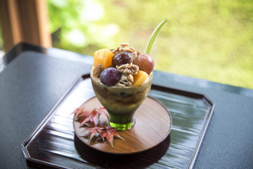 9月中旬から登場する「秋のパフェ」1,300円。 無碍山房 Salon de Muge