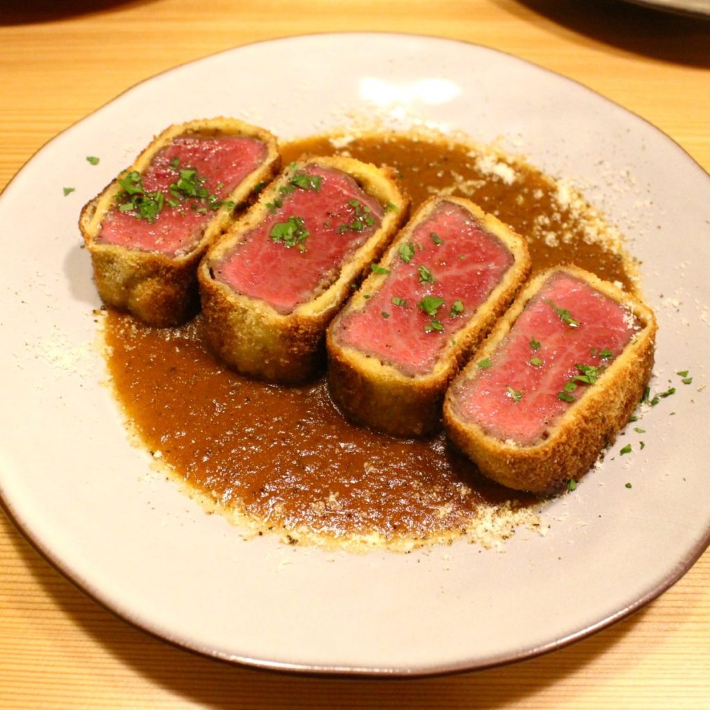 「十勝大平牛のヒレカツレツ」1,780円 PEKO CISE tokachi ohira kitchen