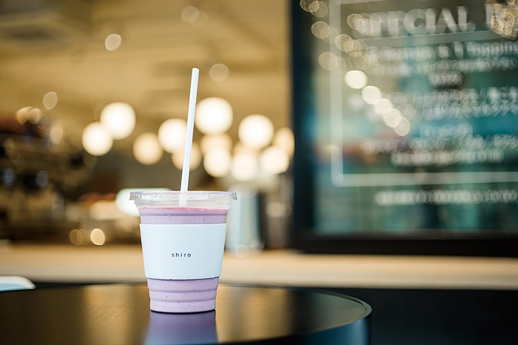 「酒かす&イチゴ」のスムージー700円 shiro 自由が丘店
