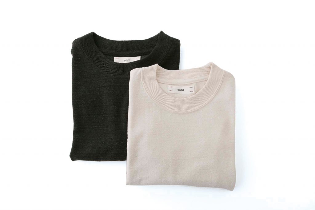 大人カジュアルな装いに取り入れたいシルクTシャツ各16,000円(unfil for MAIDENS SHOP) 0664atari
