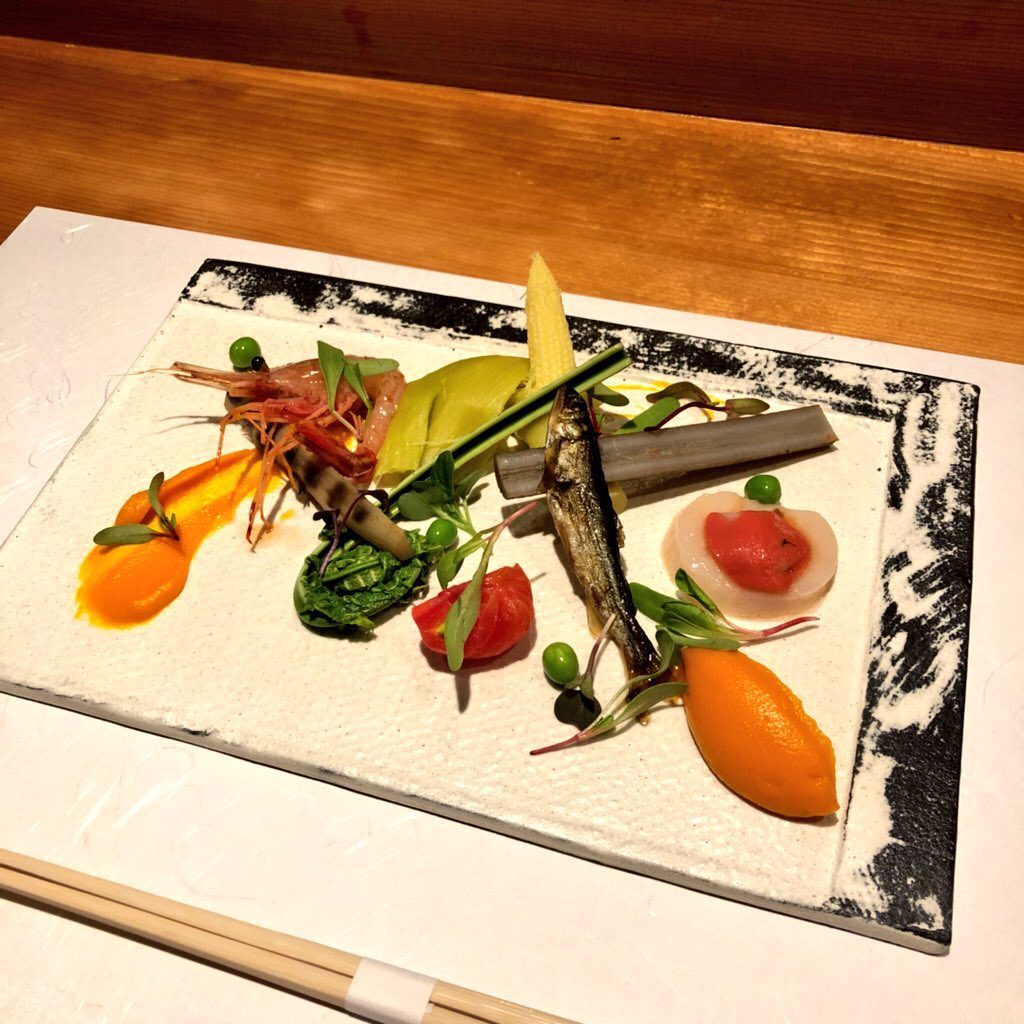 旬野菜の前菜と海鮮前菜 4b0d459f12dac4d40b21ddd099ca79ed