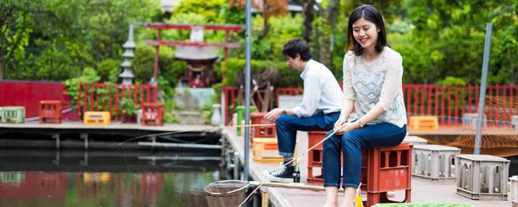 釣り堀は未知の世界 実はデートにぴったりな魚釣りを楽しめる公園4選 Learn Hanako Tokyo