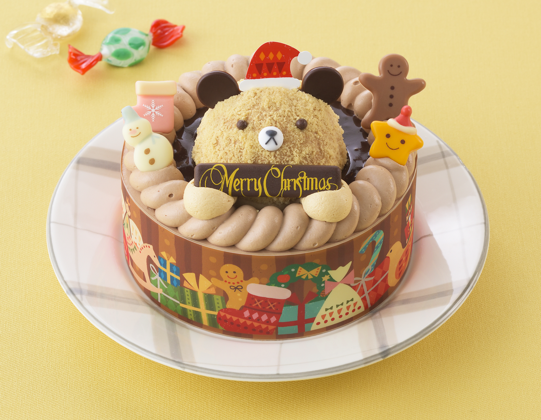 「くまさんのチョコレートケーキ」4.5号：直径13.5cm（4〜5人分）2,778円
