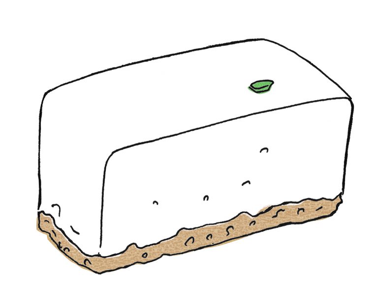 「レアチーズケーキ」260円（税込）