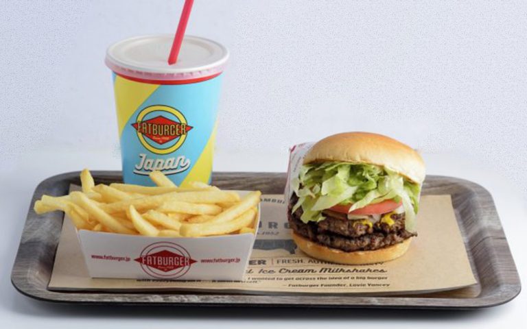 「ダブルバーガーセット」1,280円 渋谷 FATBURGER