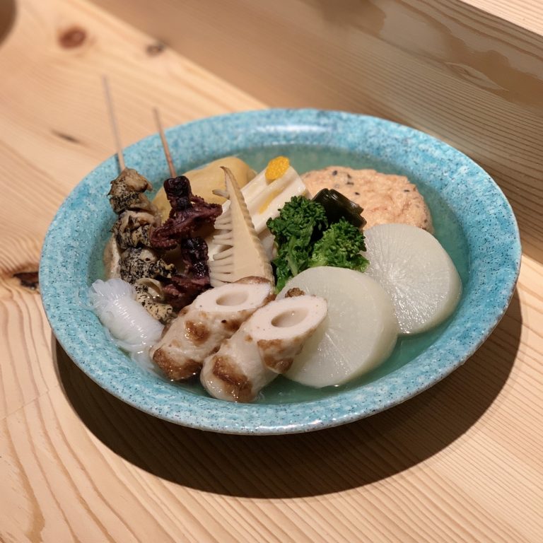 「創作おでんメニュー(2色おでん)」162円〜 渋谷 ベジ串 創作おでん ぬる燗佐藤