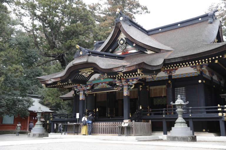 昭和15年建立の拝殿。 千葉 香取神宮