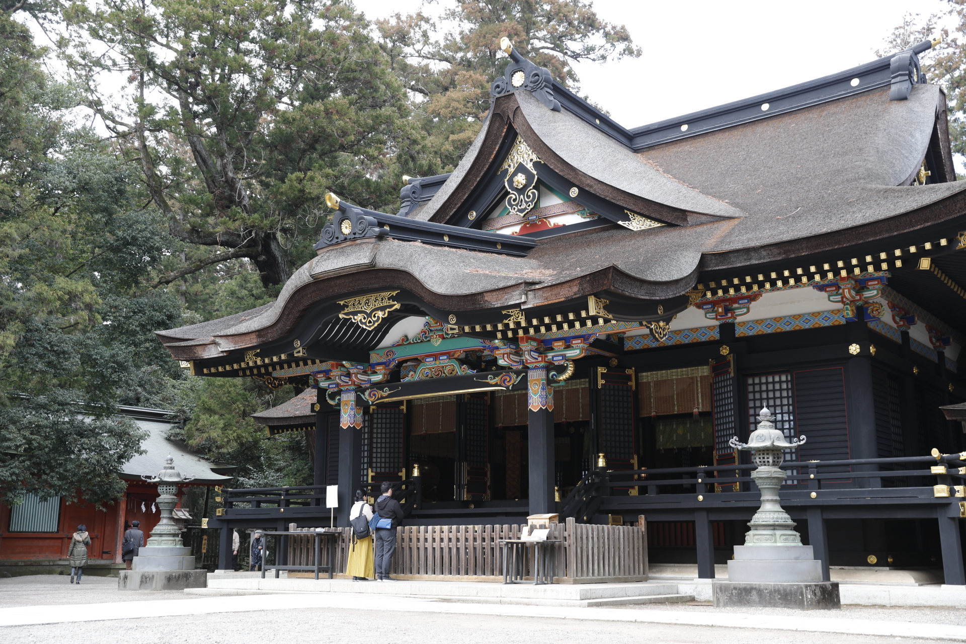 昭和15年建立の拝殿。