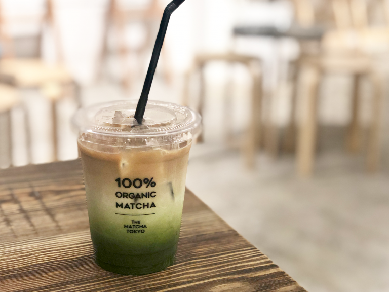 「抹茶コーヒーラテ」600円(税別) 神宮前 THE MATCHA TOKYO