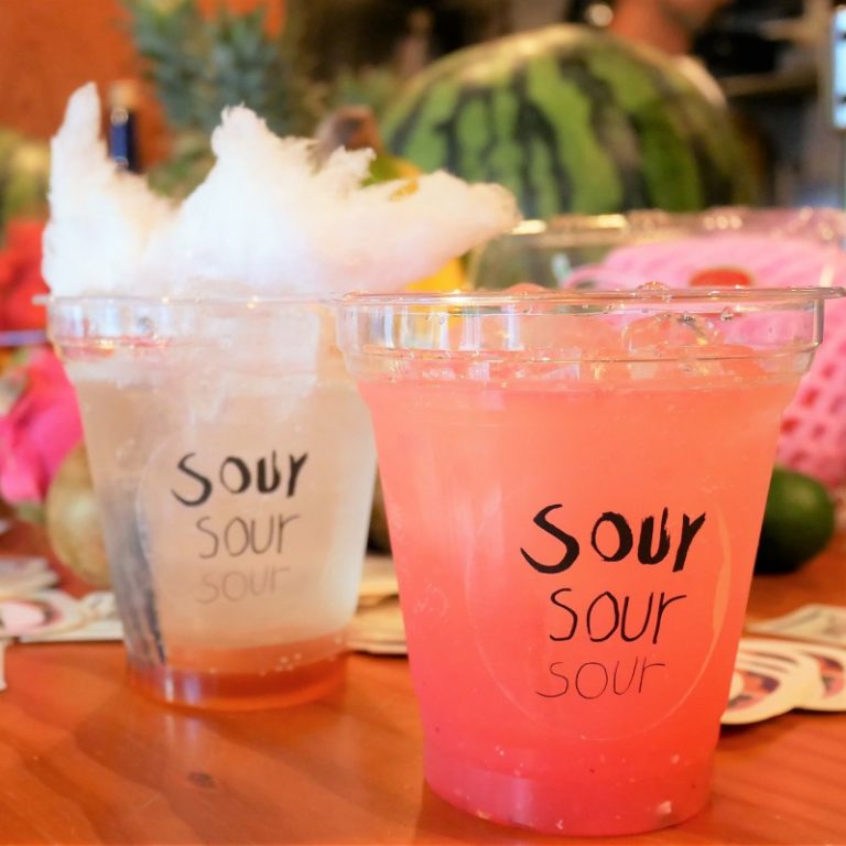 試飲用のため、今回はフルーツがのっていません。 sour9