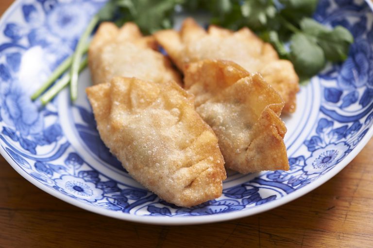 「なめ茸パクチー餃子」 「なめ茸パクチー餃子」