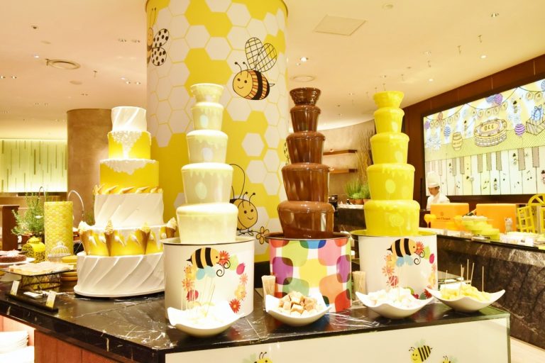 「3種のチョコレートファウンテン」にはプロジェクションマッピングが!! DSC_0788