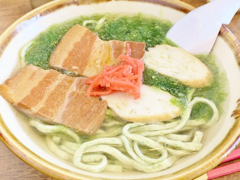 「アーサそば」750円。 IMG_2422