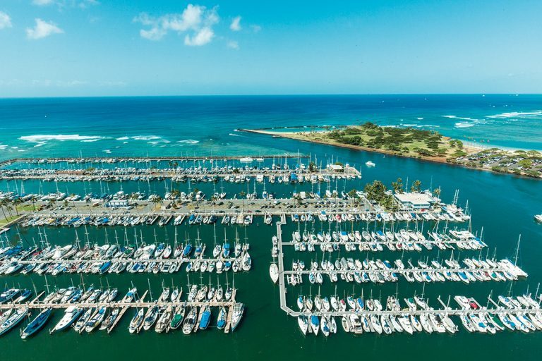 ヨットハーバーを望む絶景。 ハワイ Prince Waikiki