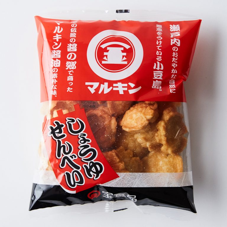 マルキン醤油を使った「しょうゆせんべい」250~300円(オープン価格)。 atari_hanako 商品7−129592