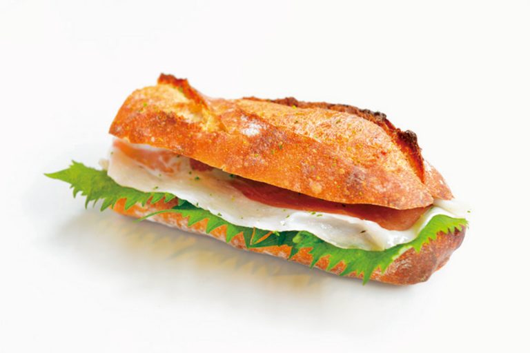 「パルマ産生ハムと大葉、ゆずとバターの香り」700円 「パルマ産生ハムと大葉、ゆずとバターの香り」700円