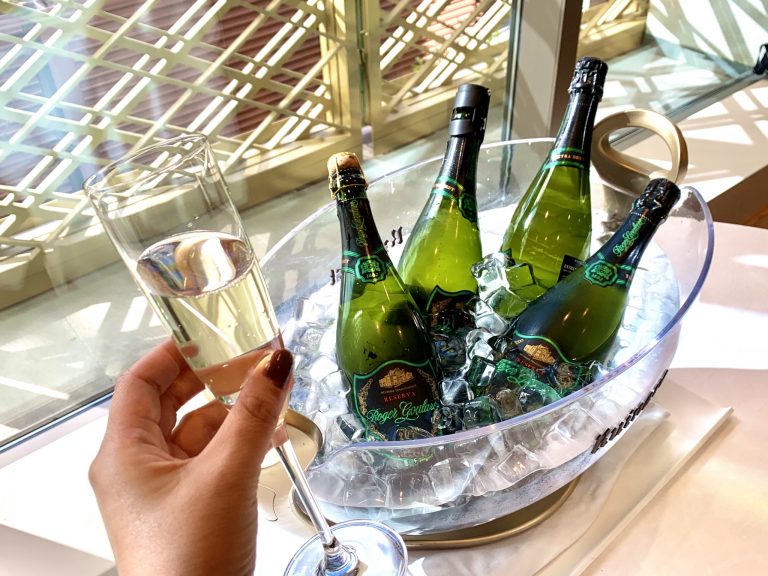 カタルーニャ産スパークリングワイン カバ「Cava Parxet Brut Reserva」。 IMG_6368
