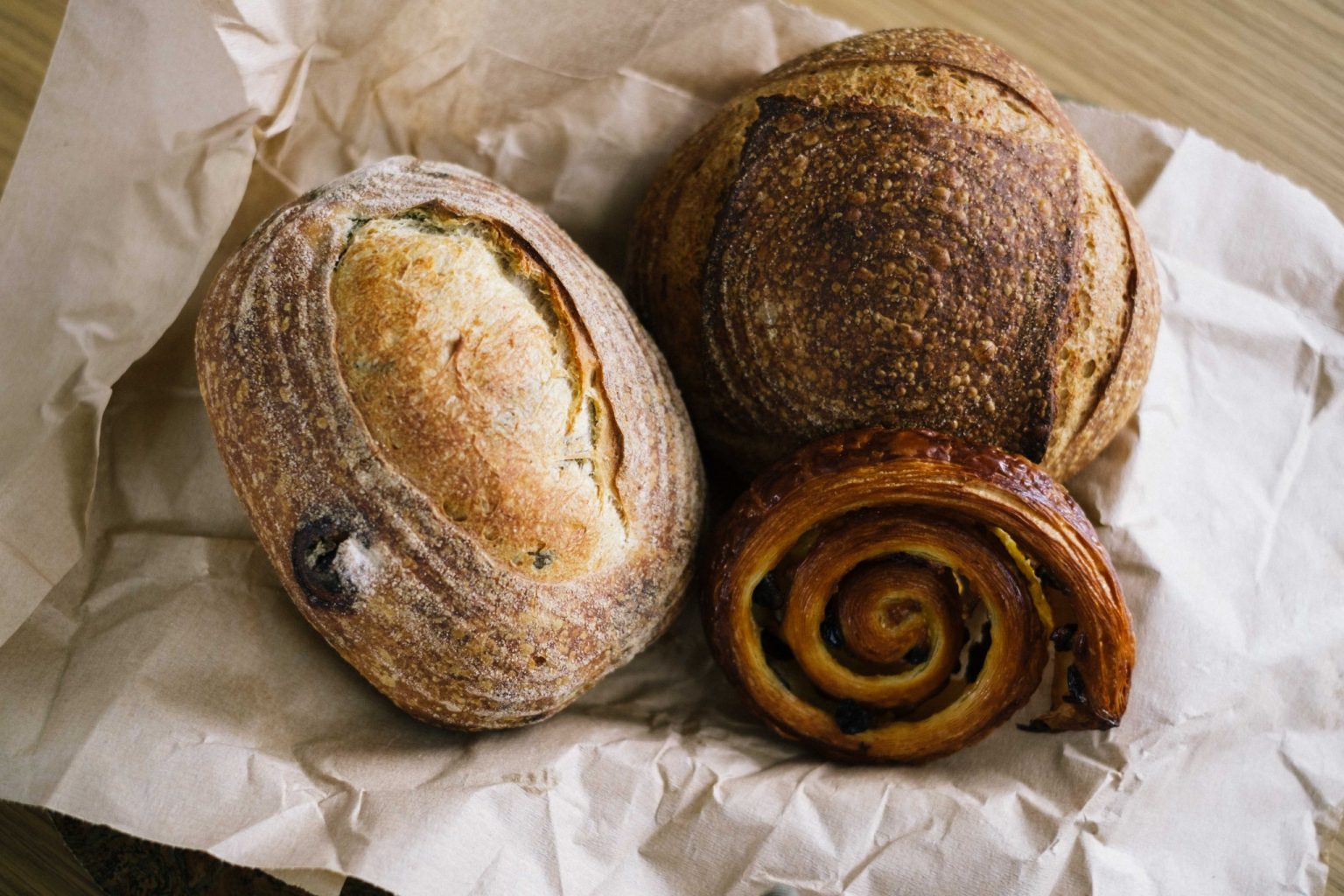 〈Purebread Bakery〉のパンも配達してくれる・台湾はお店の選択肢が多い。