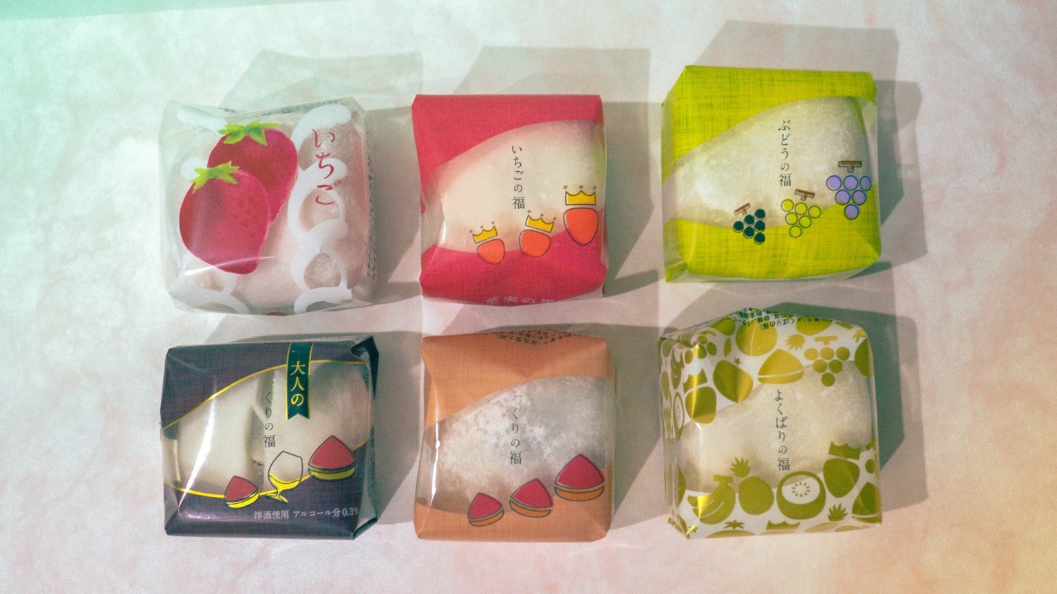 「お試しセット 菓実の福6個入」2,980円。（送料込み）
※時期によって中身のフルーツの種類・品種が変わります。