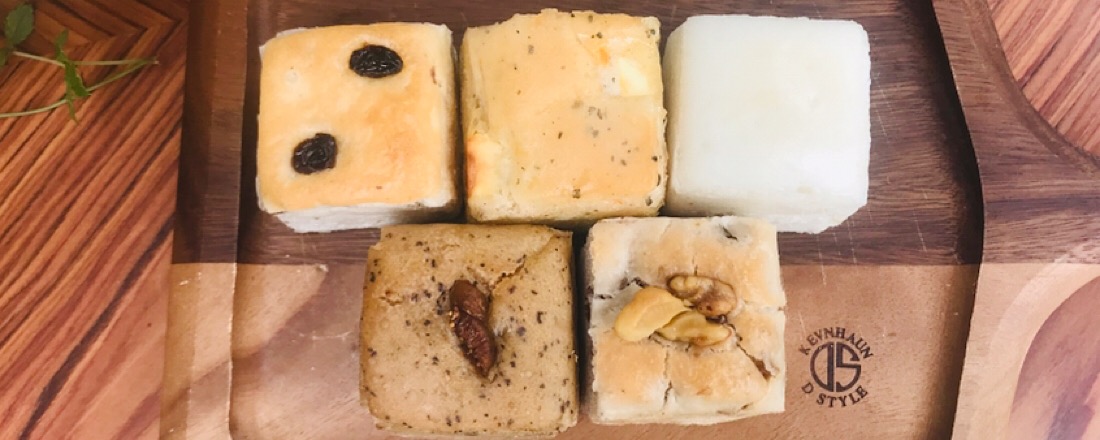 戸越の米粉パン専門店〈米魂〉のキューブパンとシフォンケーキをお取り寄せ。