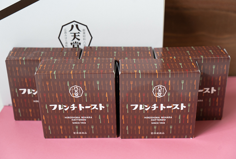 「フレンチトースト５個詰め合わせ」2,500円（税別）。