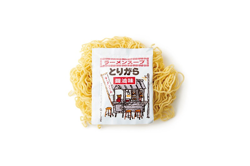 スープ付きの醤油ラーメン170円