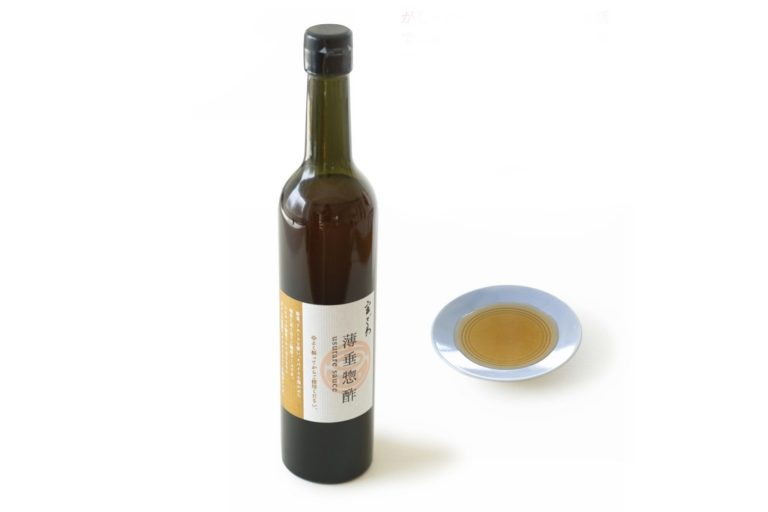 宮ざわ特製の薄垂惣酢(ウスターソース)2,500円 〈じき宮ざわ〉の宮ざわ特製の薄垂惣酢(ウスターソース)