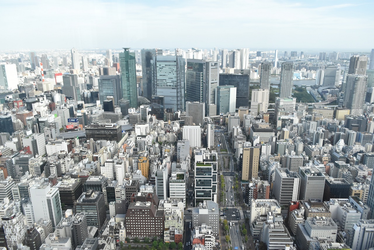 51階からは皇居など東京の街が一望できます（こちらは個室からの景色）。