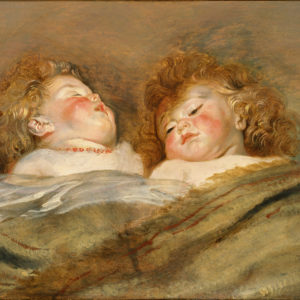 ペーテル・パウル・ルーベンス《眠る二人の子供》1612-13年頃 油彩、板 50.5×65.5cm  国立西洋美術館蔵