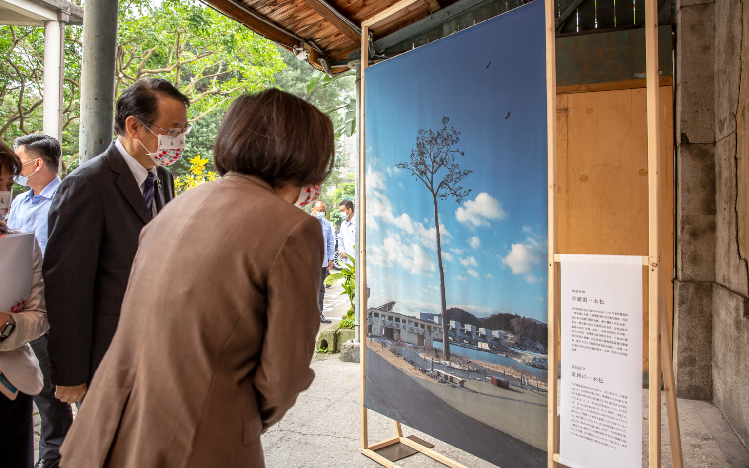 本誌でも活躍する写真家　木寺紀雄さんが撮影した「奇跡の一本松」の写真。
Photo 総統府