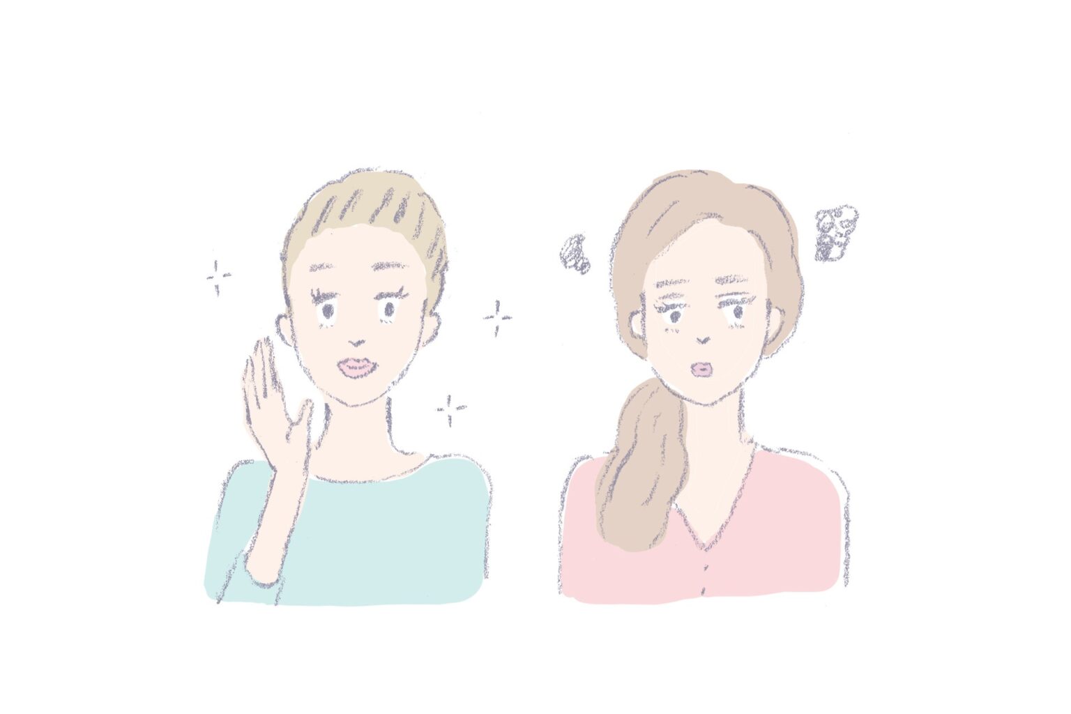 卵胞期（左）は体調も気分も絶好調。一方、黄体期（右）は気分が落ち込みやすい。2つの女性ホルモンが約28 日周期で増減を繰り返す。