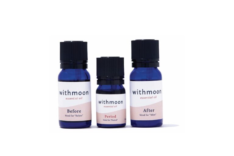 「withmoon エッセンシャルオイル3種（Before、Period、After）」各5～10ml 各1,998円