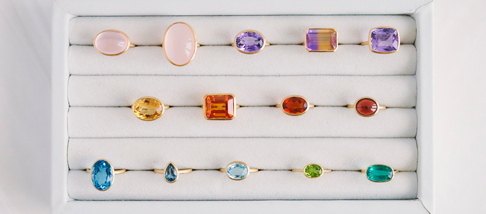 mi luna ミルーナ 18K アメジスト ドロップリング 11号 18K 星の