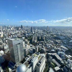 イベントが開催された〈セルリアンタワー東急ホテル〉39階の披露宴会場からは、羽田、東京湾岸エリア、横浜のパノラミックな景色が広がっていました。