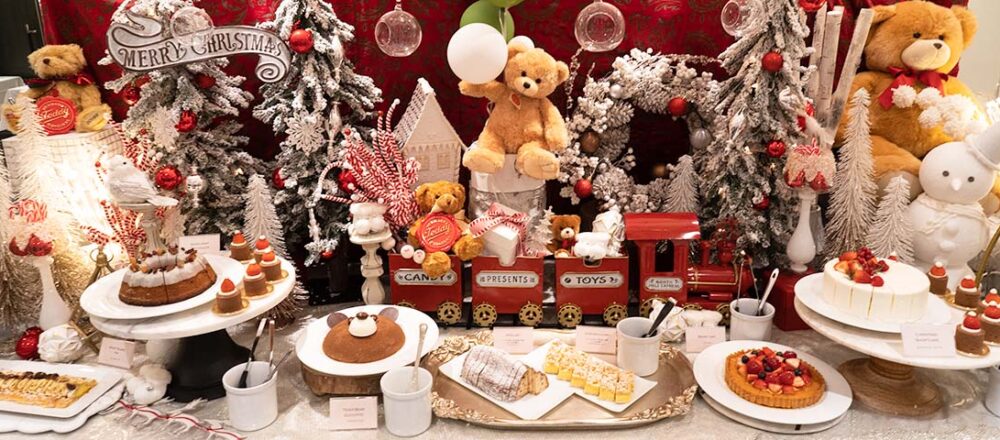 ザ ストリングス 表参道 のクリスマススイーツビュッフェ Hermann Teddy S Winter Wonderland とクリスマスケーキ Report Hanako Tokyo