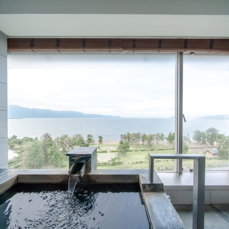#琵琶湖マリオットホテル #客室温泉！