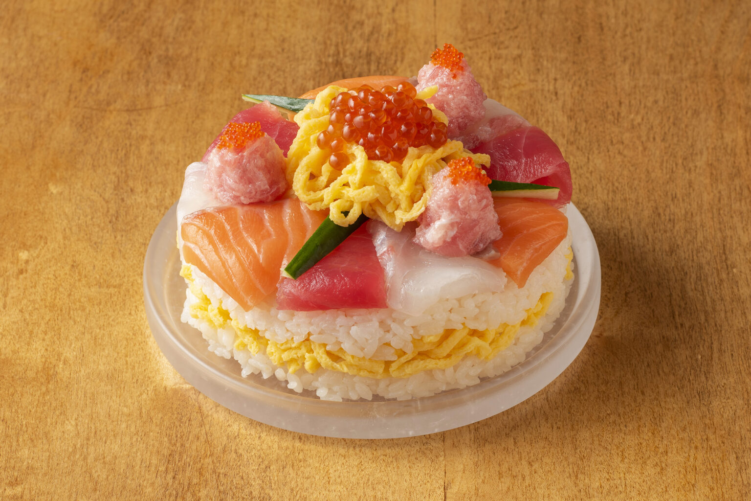 魚力海鮮寿司「クリスマスデコレーション寿司」。
