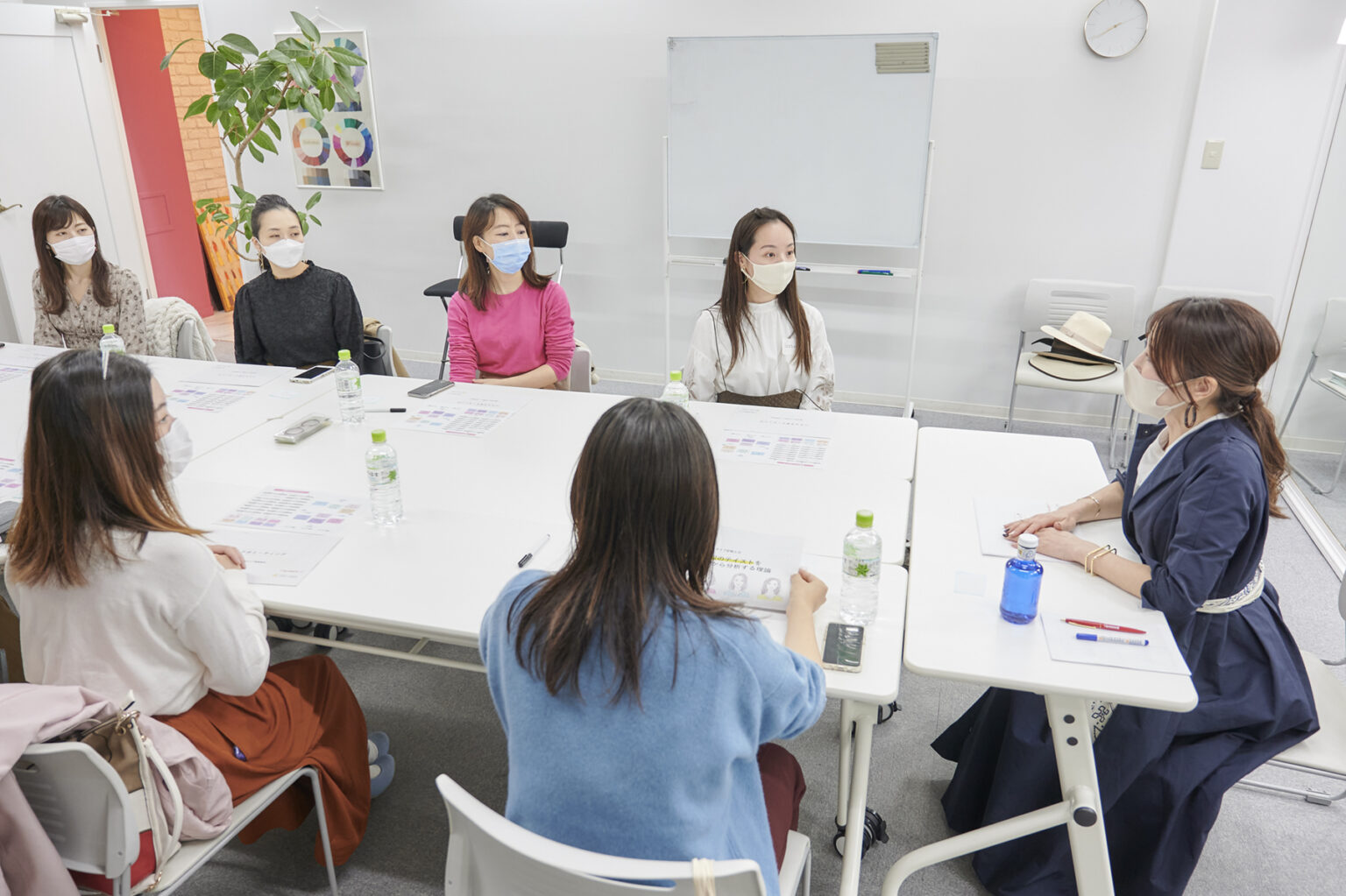 会場は、銀座にある〈一般社団法人日本顔タイプ診断協会〉にて。