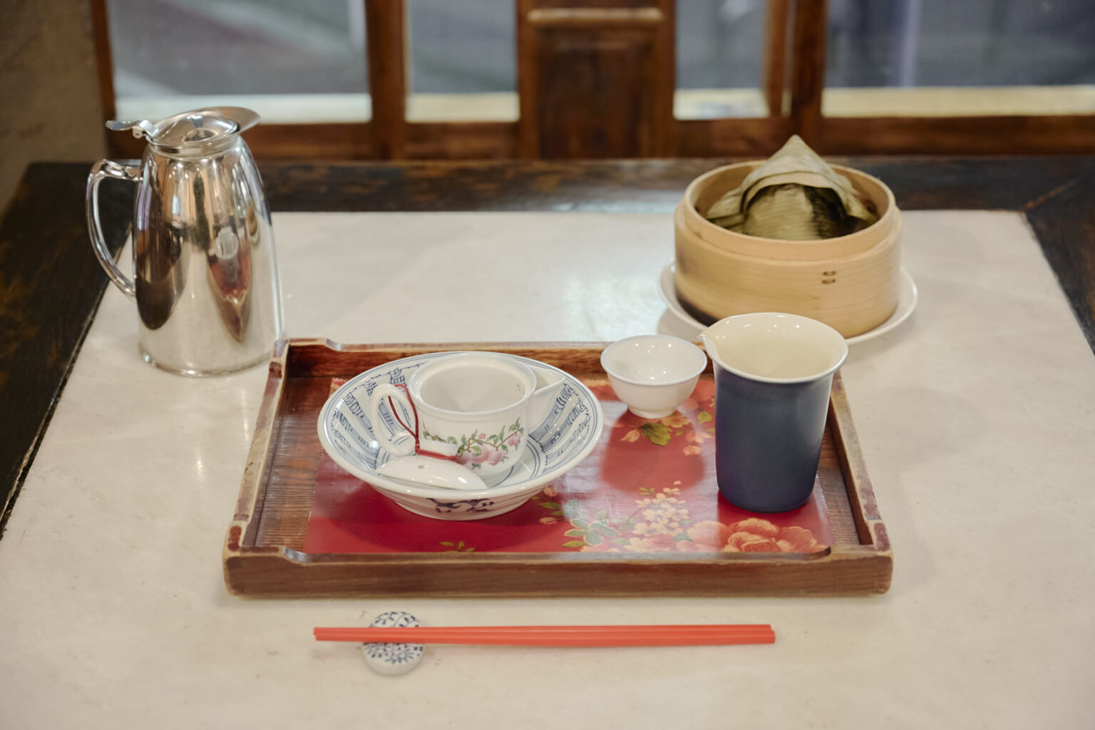 「台湾肉粽とお茶のセット（茉莉香片）」1,370円