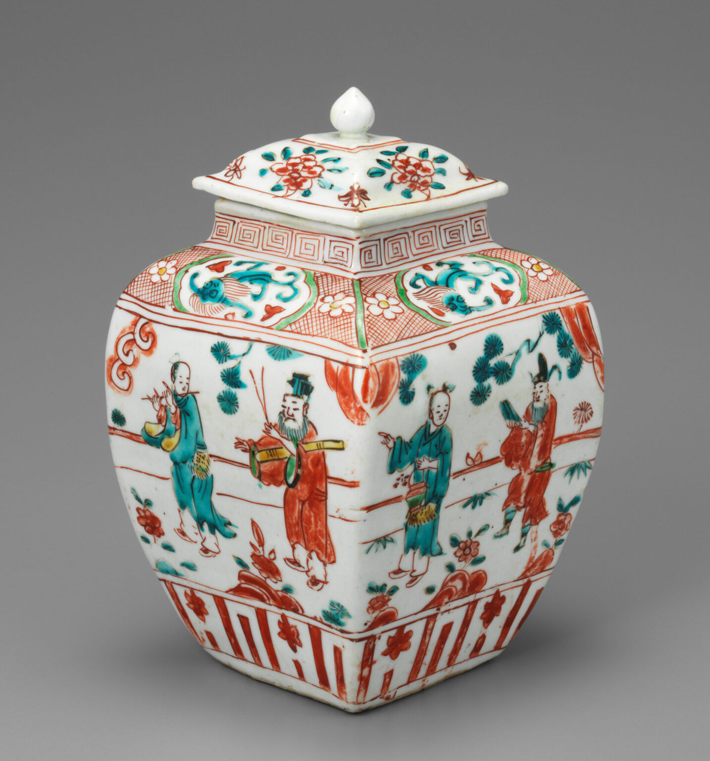 「五彩人物文壺」中国・明時代16世紀