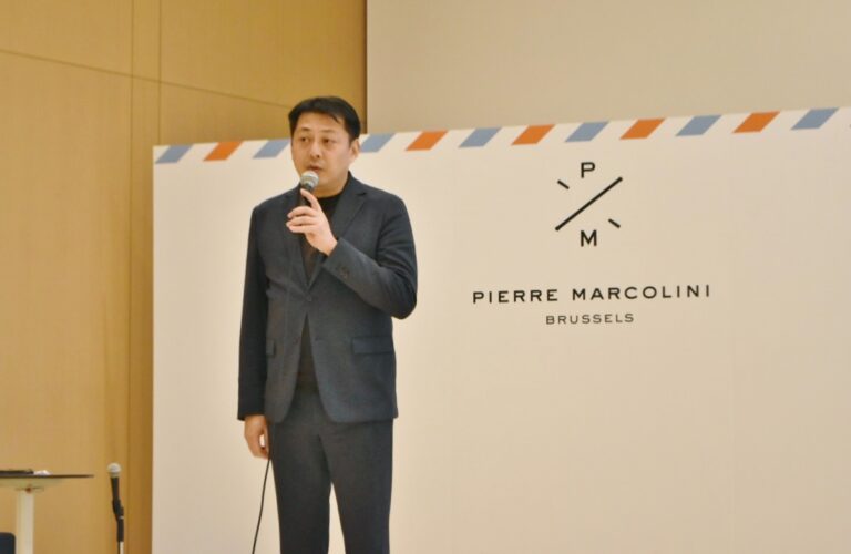 「日本の皆様へ本国の味をより感じて、世界を旅してもらいたい。」とPIERRE MARCOLINI JAPAN 代表取締役の蒲田氏。