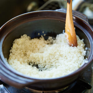【POINT】お米は洗わずに炒める。
