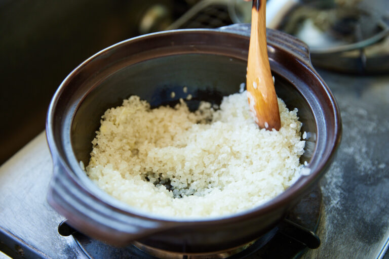 【POINT】お米は洗わずに炒める。