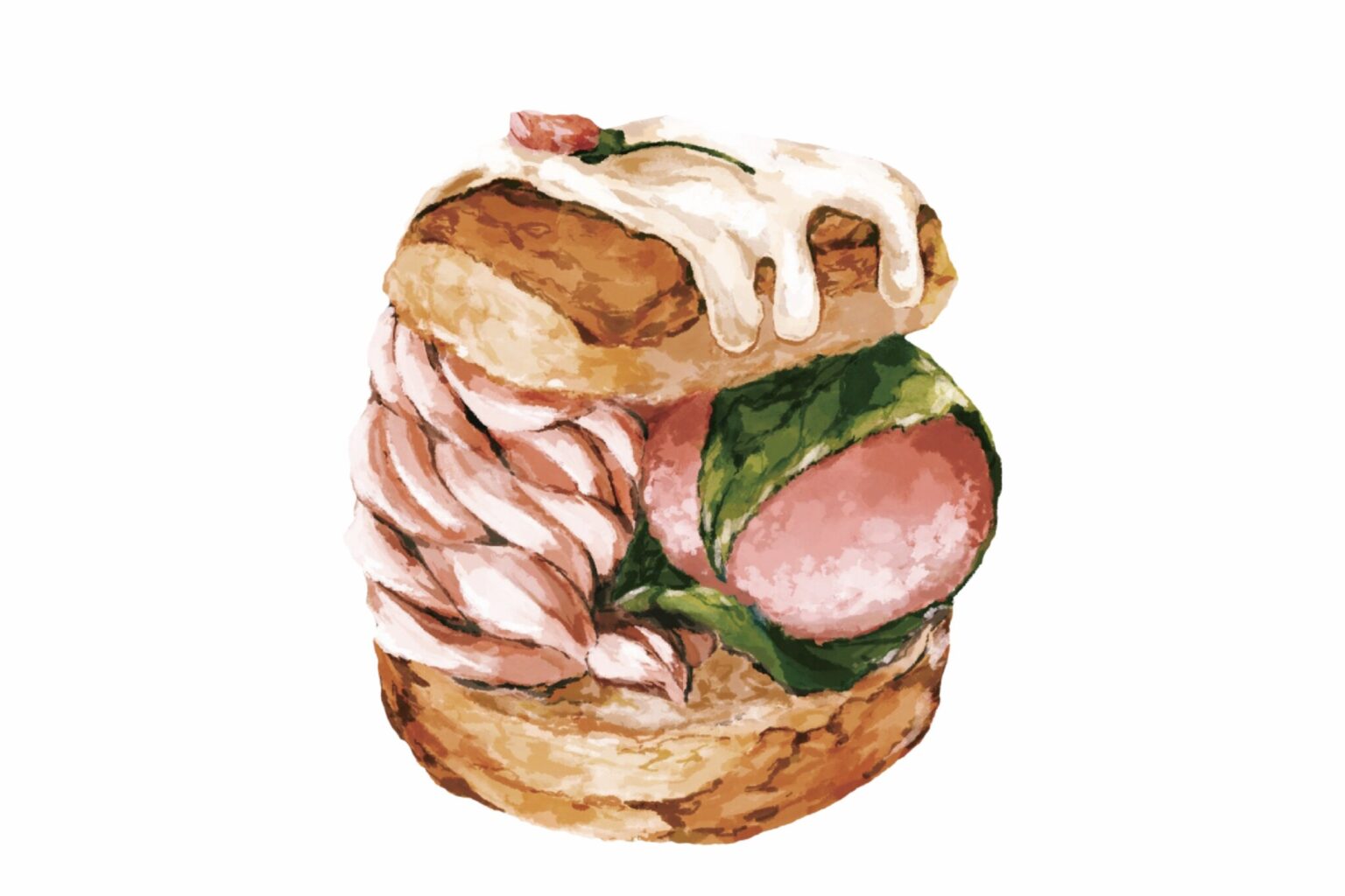 〈BAKERS gonna BAKE (ベイカーズ ゴナ ベイク) 〉の桜餅とあまおう苺バタークリームのスコーンサンド／東京駅