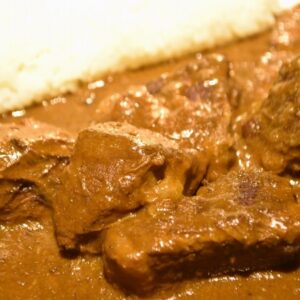 田村牛のバラ肉はまるでステーキのように肉厚。