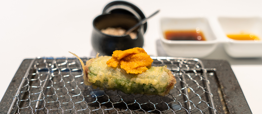 新橋〈俺の天ぷらバル〉オープン。高級食材の天ぷらでちょい飲みも。
