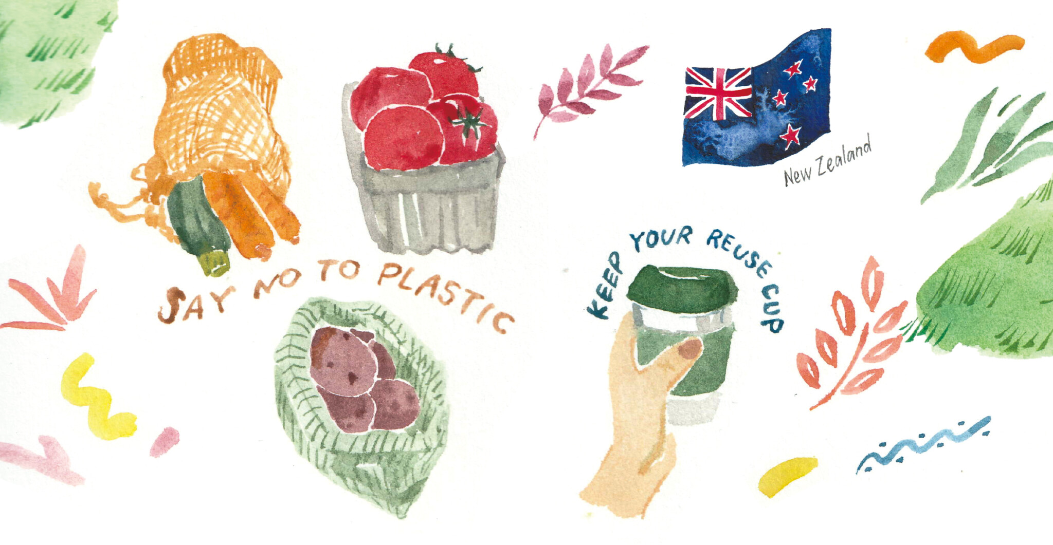 エコ先進国 ニュージーランドに移住して感じたこと イラストレーター Nozomi Yuasa Sdgsを正しく学べる ハナコラボsdgsレポート Hanako Tokyo