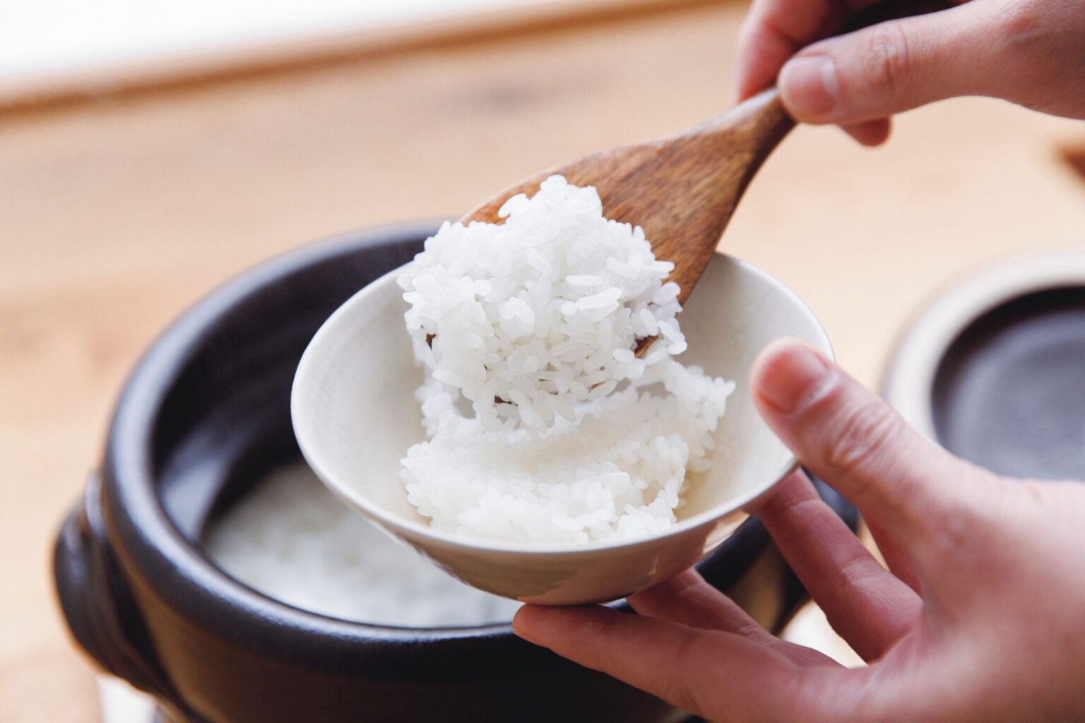 お米は、都内でもなかなかお目にかかれない川場村産コシヒカリ「雪ほたか」を釡炊きで。