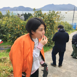 Hanakoの撮影で瀬戸内レモンの島を訪れたとき。