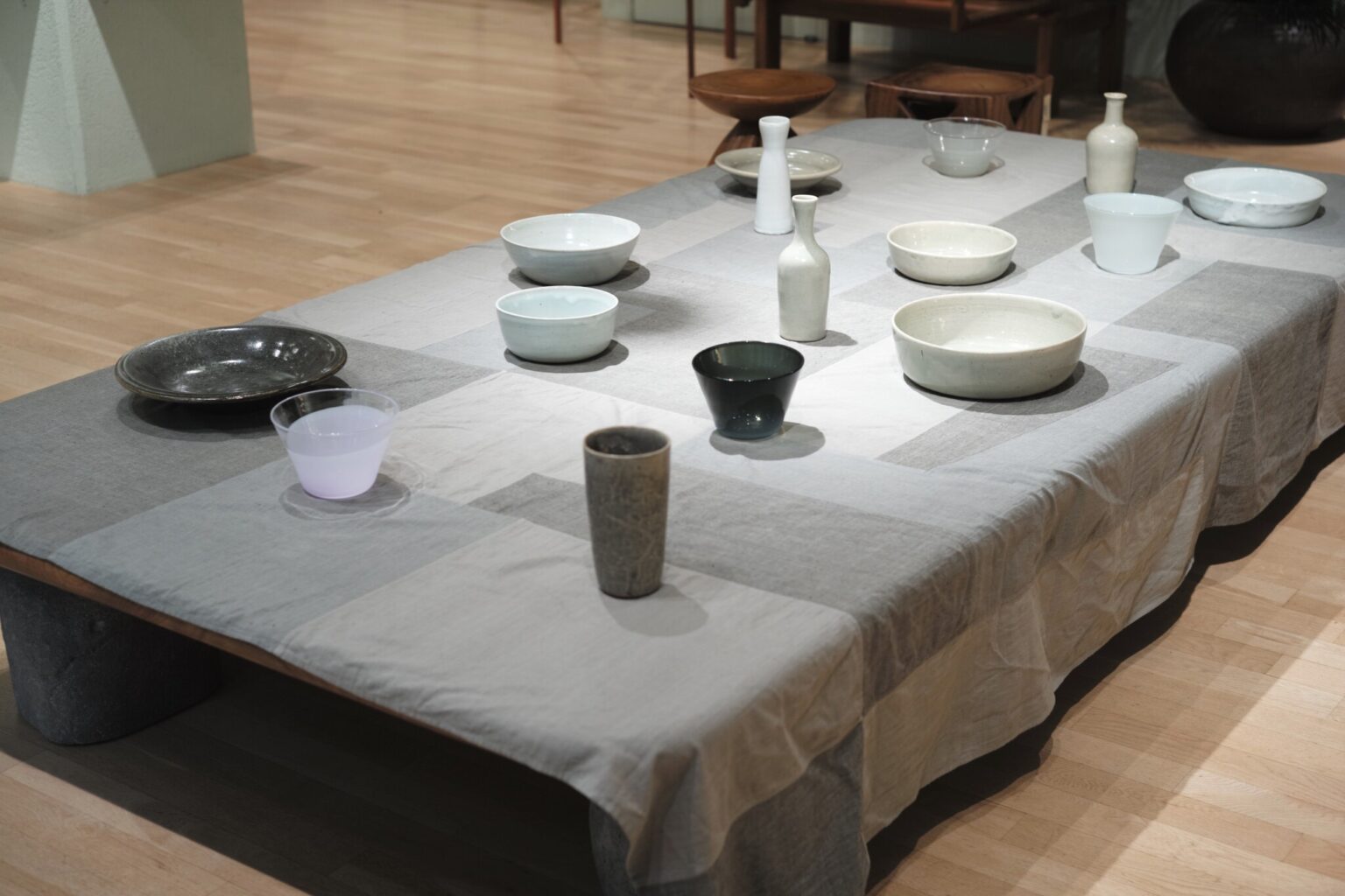ババグーリ清澄本店で開催された郡司製陶所との展示「Grey」より。